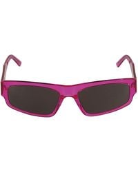Balenciaga - Logo Sided Rectangular Lens Sunglasses - Lyst