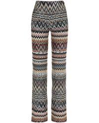 Missoni - Chevron Knitted Palazzo Trousers - Lyst