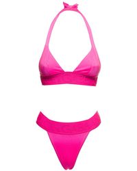 Dolce & Gabbana Woman's Pink Bikini With Logo