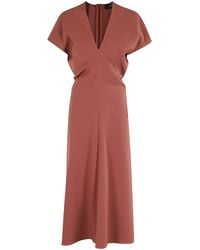 FEDERICA TOSI - Abito Lungo Cady Scollo V - Lyst