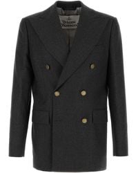 Vivienne Westwood - Charcoal Wool Blend Captain Blazer - Lyst