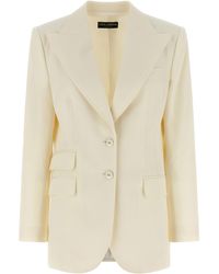Dolce & Gabbana - Solid Peaked Lapel Blazer - Lyst