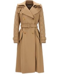 Chloé - Embroidered Hooded Trench Coat Coats, Trench Coats - Lyst