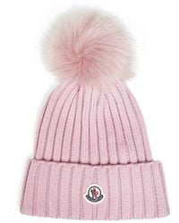 Moncler - Pastel Wool Pom-Pom Beanie - Lyst