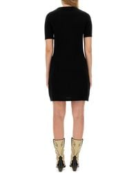 Moschino - Knit Dress Virgin Wool - Lyst
