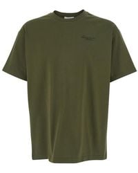 Givenchy - Crew Neck T-Shirt With Logo On Front And Back - Lyst
