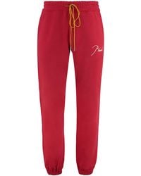 Rhude - Logo Detail Cotton Track-Pants - Lyst