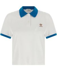 Versace - Cotton Polo Shirt - Lyst