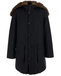 VALENTINI 1972 - Hooded Parka Cotton Coat - Lyst