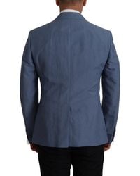 Dolce & Gabbana - Single Breasted Logo Blazer Jacket Linen - Lyst