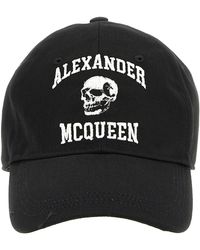 Alexander McQueen - Logo Embroidery Cap Hats - Lyst