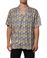 Dolce & Gabbana - Cotton Silk Hawaii Scallop Shell Print Shirt - Lyst