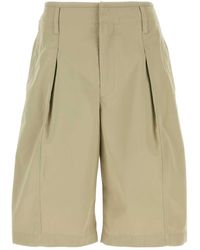 Lemaire - Sage Cotton Bermuda Shorts - Lyst