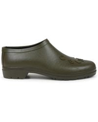 Celine - Garden Logo Rubber Zoccolo Flats - Lyst