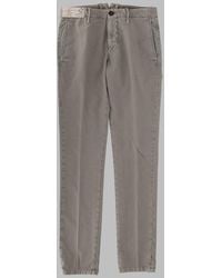 Incotex - Jeans With Patch Logo, Cotton Trousers - Lyst