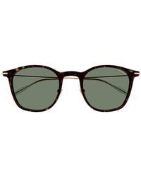 Montblanc - Round-frame Tinted Sunglasses - Lyst