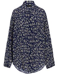 Balenciaga - Bb Monogram Pyjama Shirt - Lyst