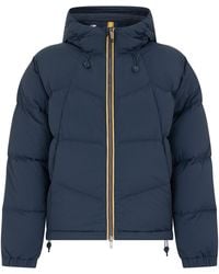 K-Way - Hooded Padded Jacket Nylon & Down - Lyst