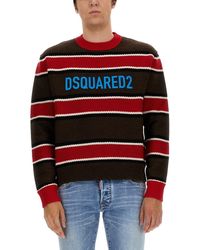 DSquared² - Horizontal Striped Knit Sweater - Lyst