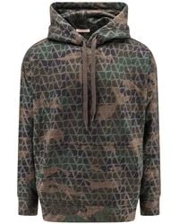 【送料&関税込】Valentino Camouflage Pattern Hoodie Sweatshi Valentino OUTLET | Valentino Camouflage Pattern Hoodie