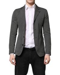 Dolce & Gabbana - Printed Blazer Classic Fit - Lyst