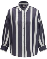 Cruna - Oversized Striped Shirt Viscose - Lyst