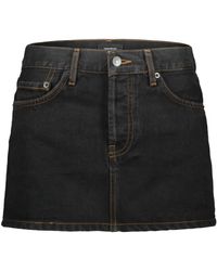Wardrobe NYC - Micro Mini Denim Skirt - Lyst