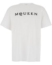 McQueen - T-Shirt With Logo - Lyst