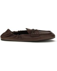 Miu Miu - Brown Lamb Ovis Aries Aries Slip - Lyst