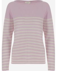 Bruno Manetti - Cashmere Sweater With Striped Pattern - Lyst