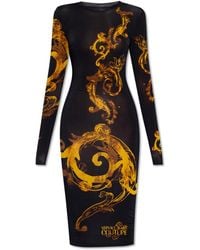 Versace - Dress With Long Sleeves - Lyst