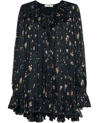 Chloé - Silk Short Dress - Lyst