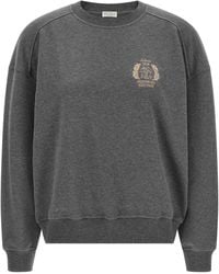 Brunello Cucinelli - Coat Of Arms Embroidered Sweatshirt - Lyst
