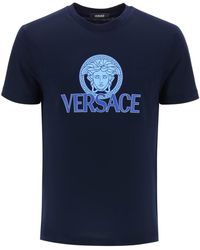 Versace - Navy Medusa T-shirt - Lyst