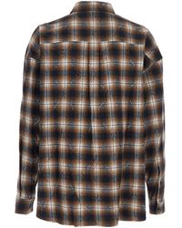 Juun.J Argyle Damage Check Shirt in Blue for Men | Lyst