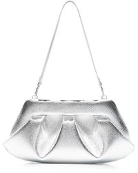 THEMOIRÈ - Gathered Detail Clutch Bag Artificial Leather: 100 - Lyst