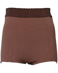 Dolce & Gabbana - Viscose High Waisted Hot Pants Shorts Silk Nylon Elastane - Lyst