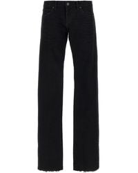 デニム・ジーパン BALENCIAGA Low waist jeans Black BALENCIAGA - Low waist straight jeans | Leam Roma - Luxury