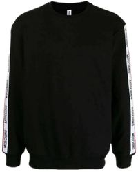 Moschino - Moschino Logo Taped Arm Sweatshirt - Lyst