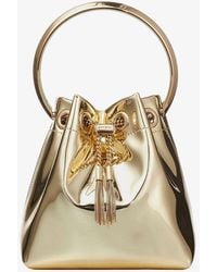 Jimmy Choo - Bon Bon Shiny Leather Crossbody Bag - Lyst