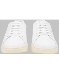 HUGO - Neston Minimalist Cowhide Leather Sneakers - Lyst