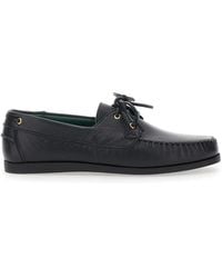 VINNY'S - Loafers With Rounded Toe And Bow Laces On The Front - Lyst