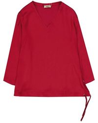Herno - Long-Sleeve V-Neck Top - Lyst
