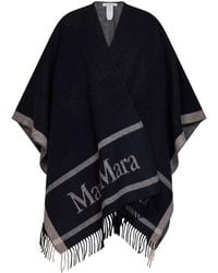 Max Mara - Jacquard Wool Hilde Poncho - Lyst