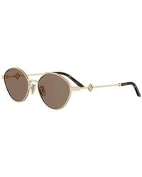 Fendi - Fendi Fe40217U Round Metal Frame Sunglasses - Lyst