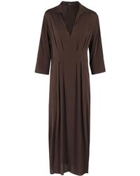 Seventy - Abito Crepe Unito Misto Seta - Lyst