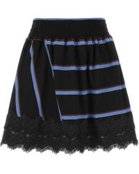 Koche - Embroidered Cotton Mini Skirt - Lyst