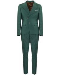 Daniele Alessandrini - Single-Breasted Suit With Oblique Closure - Lyst