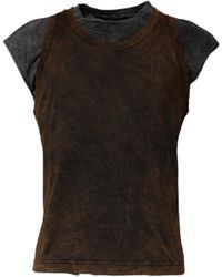 Dolce & Gabbana - Cotton Round Neck Sleeveless T-Shirt - Lyst