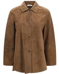 Max Mara - Lamb Ovis Aries Leather Jacket - Lyst